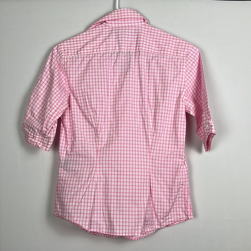 Vintage Ralph Lauren Pink Check Button-Down Shirt SZ: 2 - Picture 5 of 5